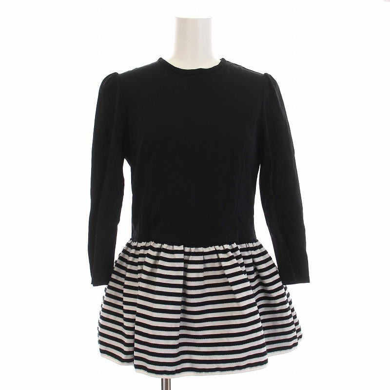 ボーダーズアットバルコニー BORDERS at BALCONY PEPLUM LONG SLEEVE 