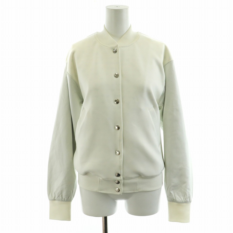 DIESEL ディーゼル ホワイトラムレザー ジャケット ブルゾン 羊革 DIESEL ディーゼル ホワイトラムレザー ジャケット ブルゾン 羊革