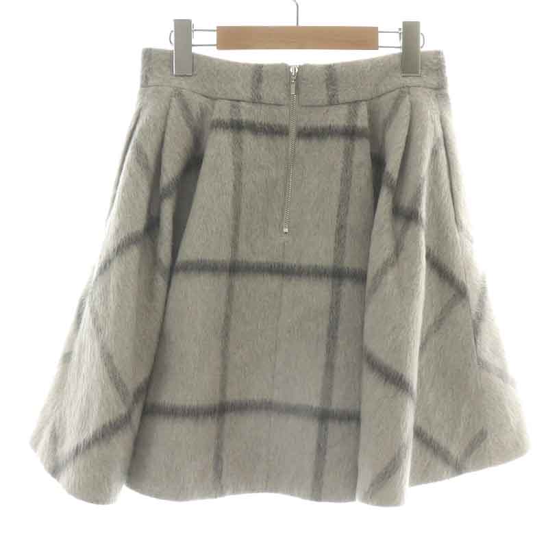 FOXEY NEW YORK フォクシー スカート グレー 膝丈 ウール
