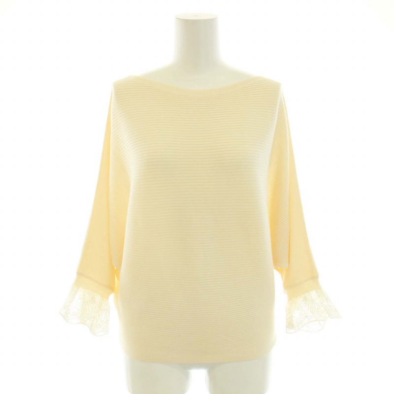 Chloe クロエ 20SS ボートネックレースニットセーター CHC20SMP09550107XS アイボリー XS IT747U8FZDSW Chloe - Chloe クロエ 20SS ボートネックレースニットセーター