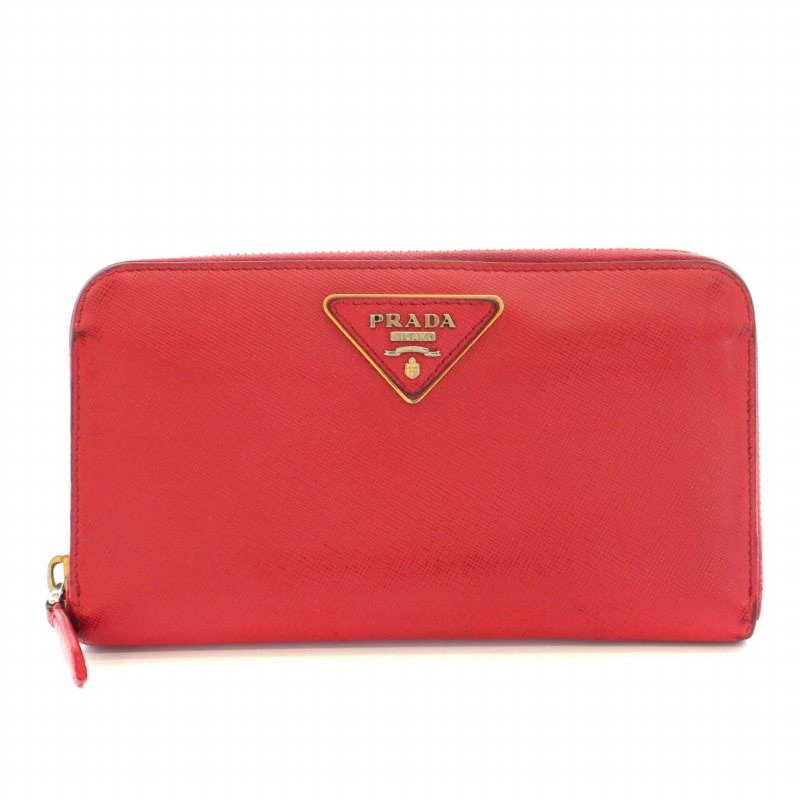 プラダ PRADA 長財布 小銭入れ ラウンドジップ サフィアーノレザー 