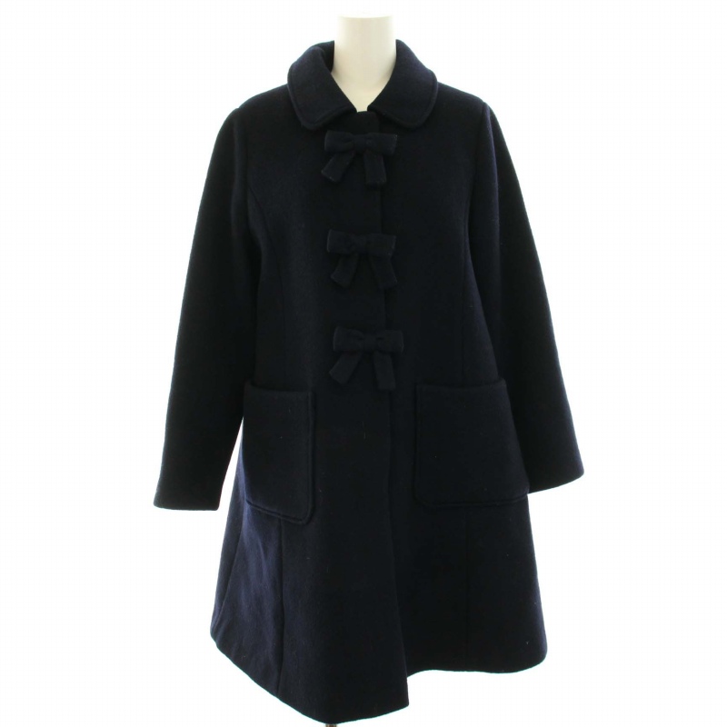 ファミリア Familiar ステンカラーコート アウター ロング丈 リボン  