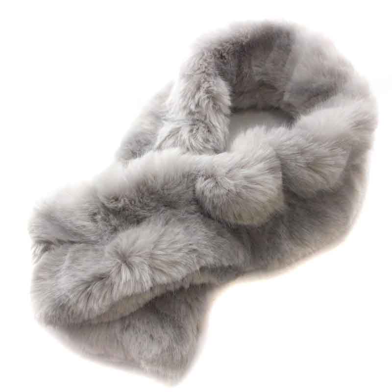 イタリヤ 伊太利屋 ティペット ストール マフラー フェイクファー  