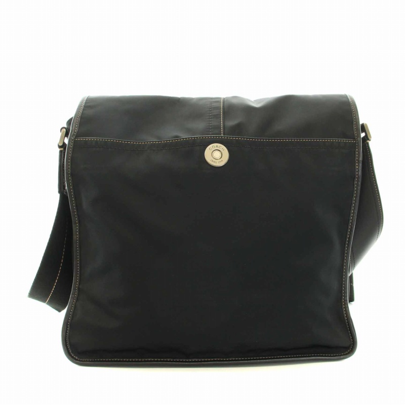 コーチ　メッセンジャーバッグ　A4収納可　ナイロン　ブラック　F05300 コーチ メッセンジャーバッグ A4収納可 ナイロン ブラック F05300