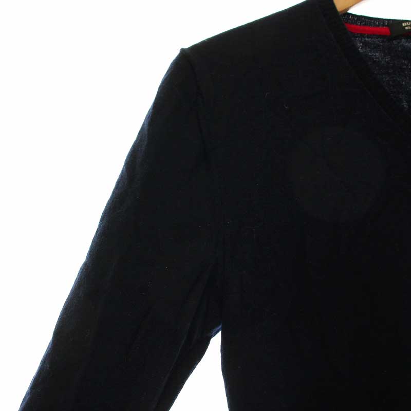 バーバリーブラックレーベル BURBERRY BLACK LABEL ニット 薄手 V