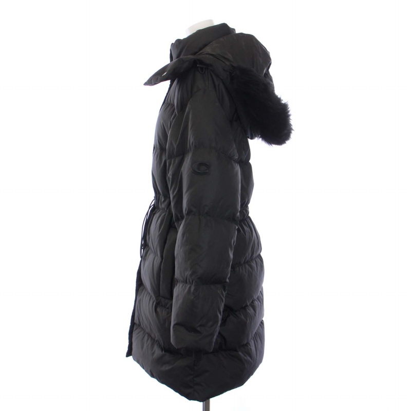 COACH / 23AW/ミッドダウンパッファー/ダウンジャケット/M/ポリエステル/GRY/無地/CL444 コーチ COACH 23AW ミッド ダウン パッファー シアリング ダウンコート