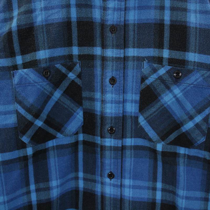 アベイシングエイプ A BATHING APE ネルシャツ 長袖 チェック柄 M 水色