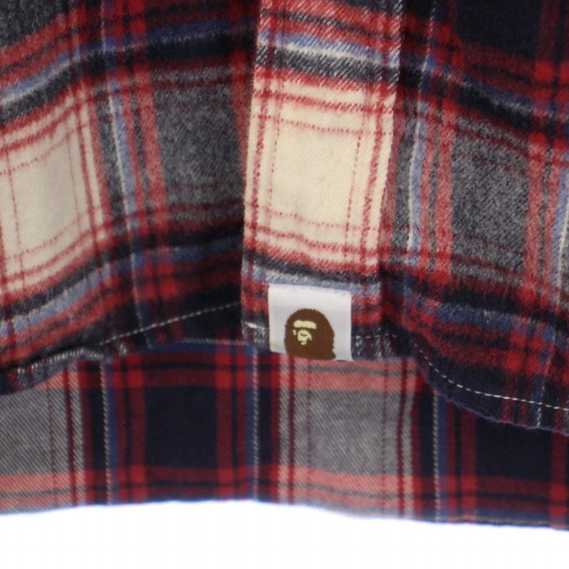 アベイシングエイプ A BATHING APE Classics ネルシャツ 長袖 チェック