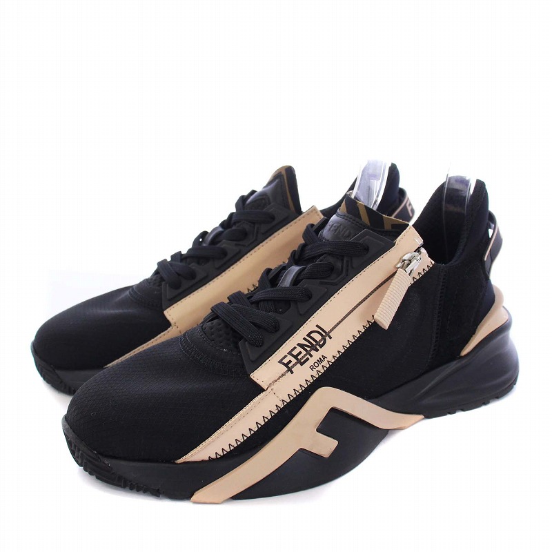 フェンディ FENDI 24SS Flow Black Mesh フロー ローカット