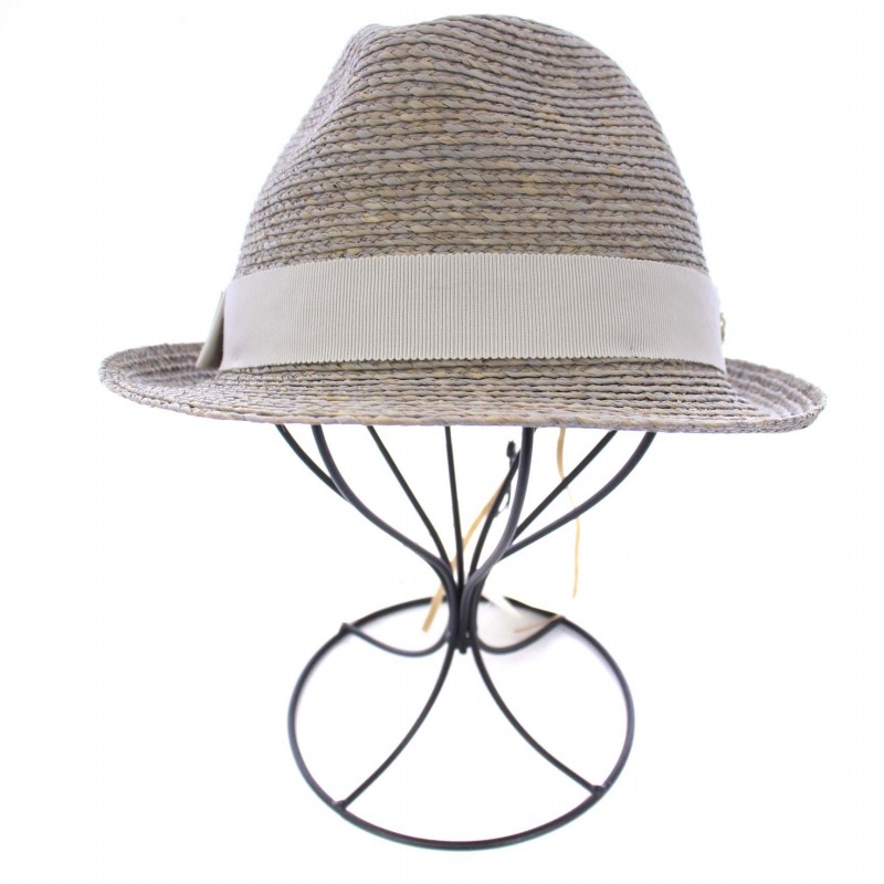 未使用ヘレンカミンスキーグレーラフィアハット