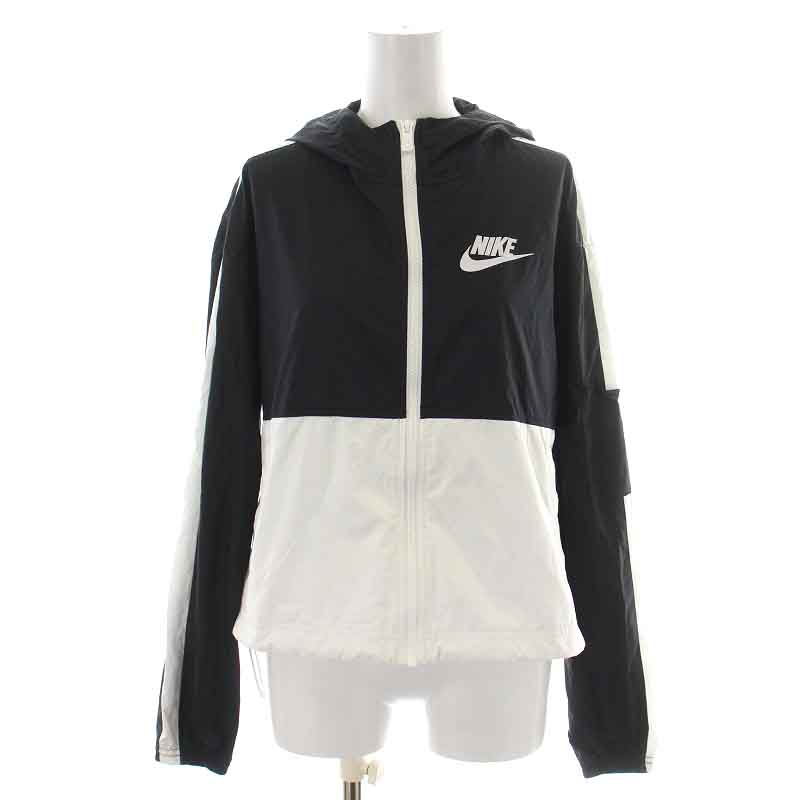 Nike ナイロンジャケット Lサイズ ホワイト/ブラック NIKE