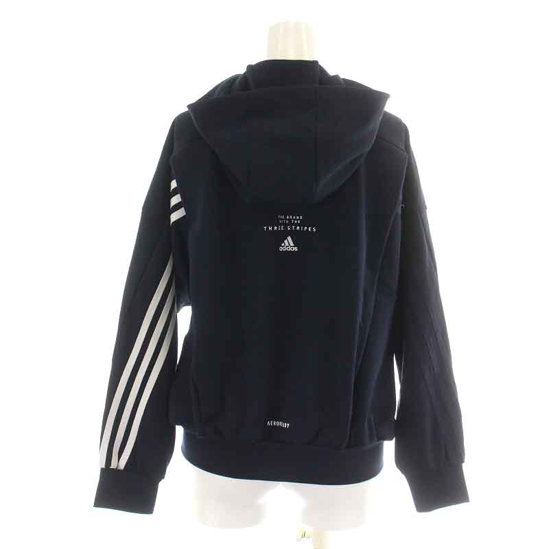 1024☆アディダス☆ジップアップナイロンジャケット☆刺繍ロゴ☆80s☆M