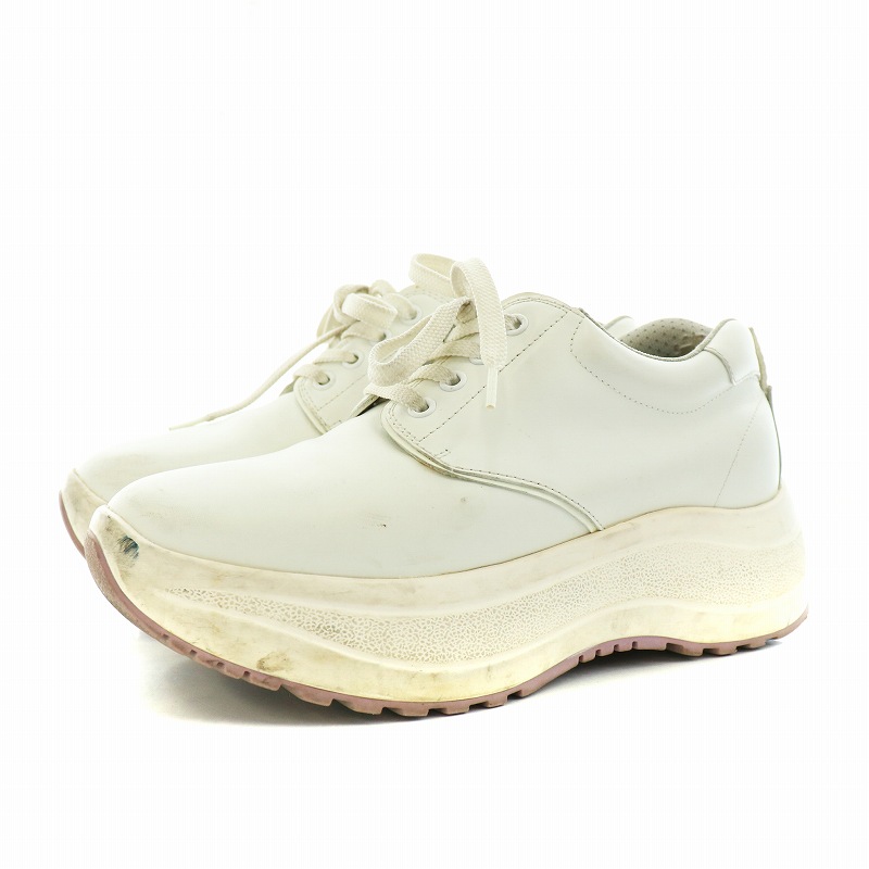 セリーヌ CELINE デリバリースニーカー シューズ 厚底 レザー 36 22.5  