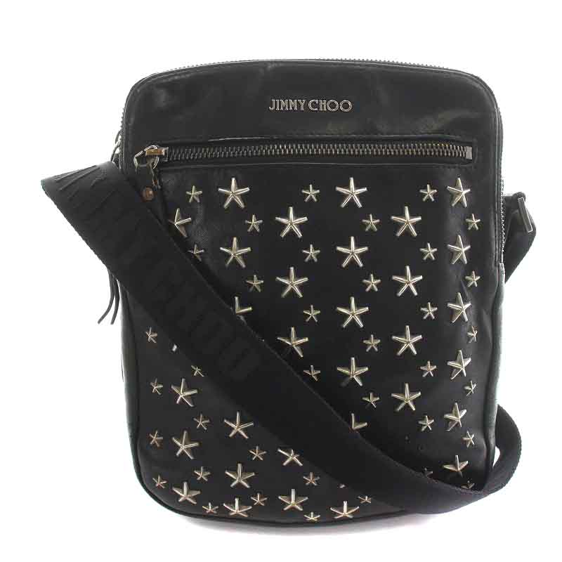 即日発送可】ジミーチュウ JIMMY CHOO クラッチバッグ 黒 レザー 