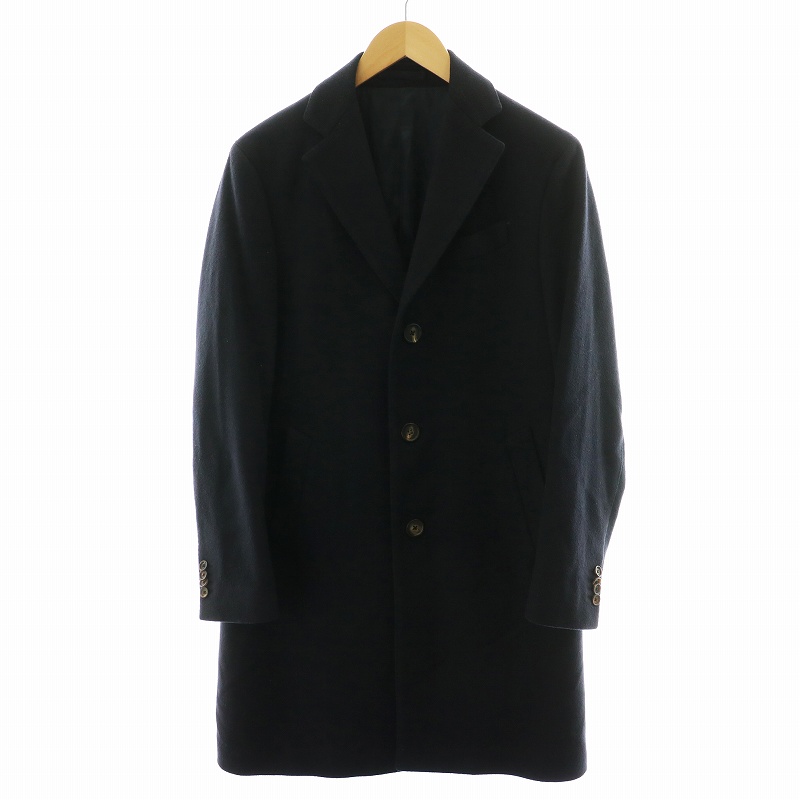 ラルディーニ LARDINI チェスターコート ロング丈 ウール アウター 46  