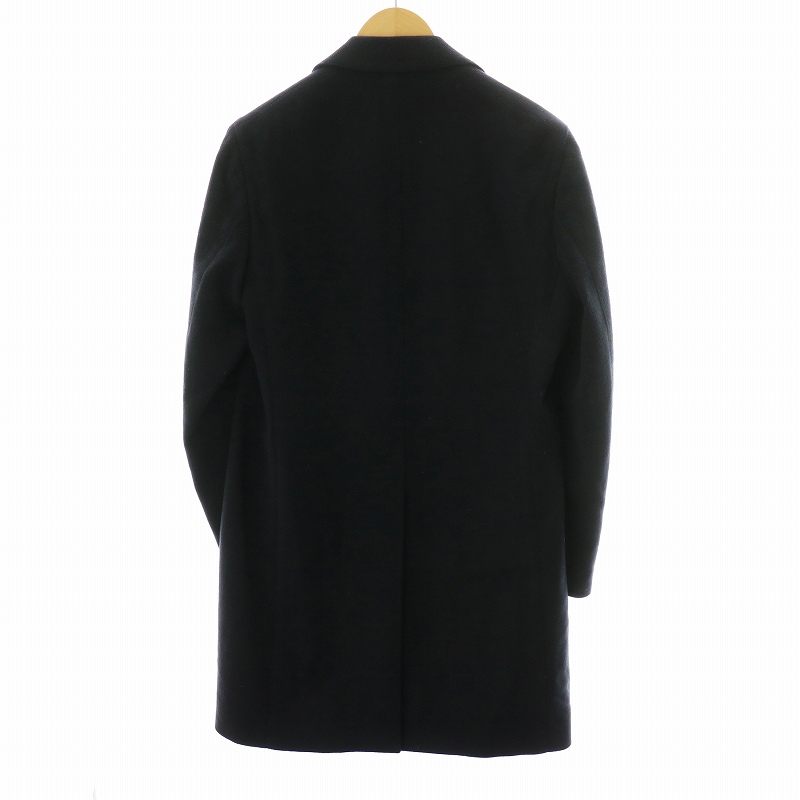 LARDINI ラルディー二 チェスター コート　46 ネイビー LARDINI ラルディーニ シルクカシミアウール シングル
