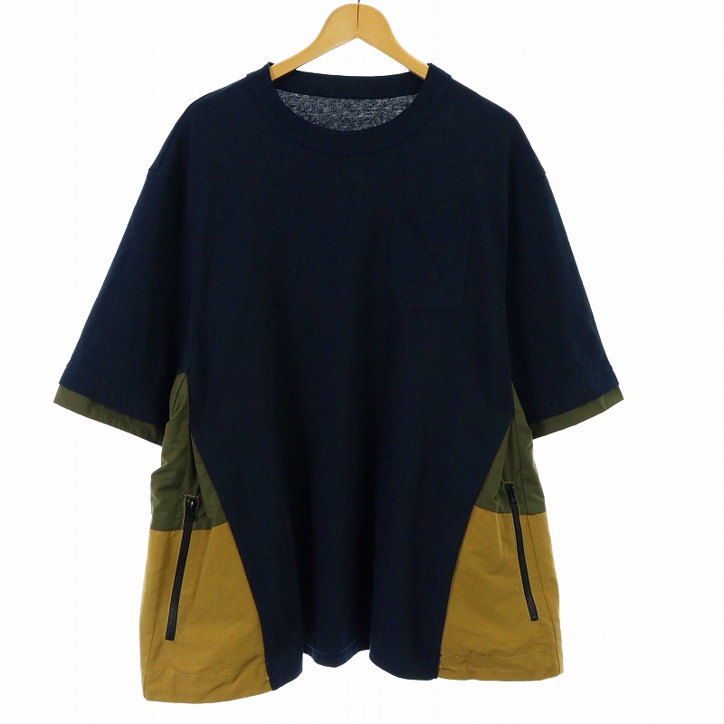 サカイ sacai 22AW スポーツミックス カットソー Tシャツ 半袖 クルー 