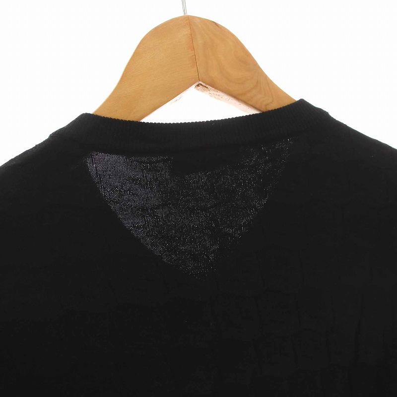 Shoo エンポリオアルマーニ Vネック長袖カットソー 黒 エンポリオアルマーニ EMPORIO ARMANI メンズ ロングスリーブ T