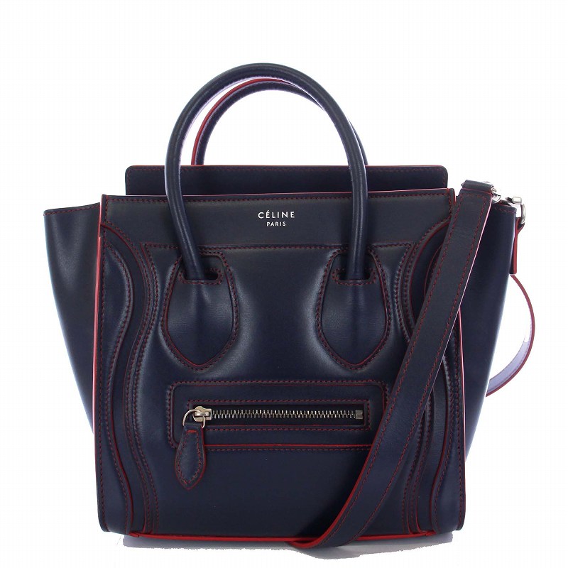 セリーヌ CELINE ラゲージ ナノショッパー 2WAY スムースカーフ 