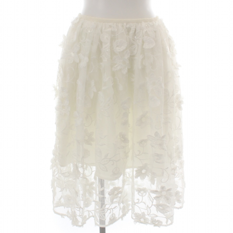 未使用品 チェスティ Chesty タグ付き 17SS フレアスカート ひざ丈  