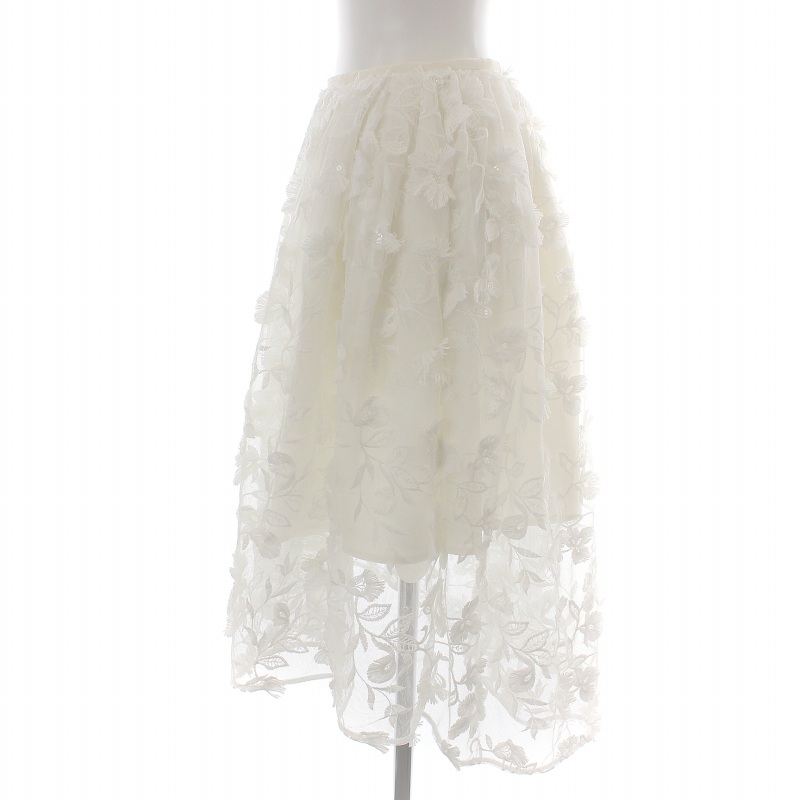 未使用品 チェスティ Chesty タグ付き 17SS フレアスカート ひざ丈  