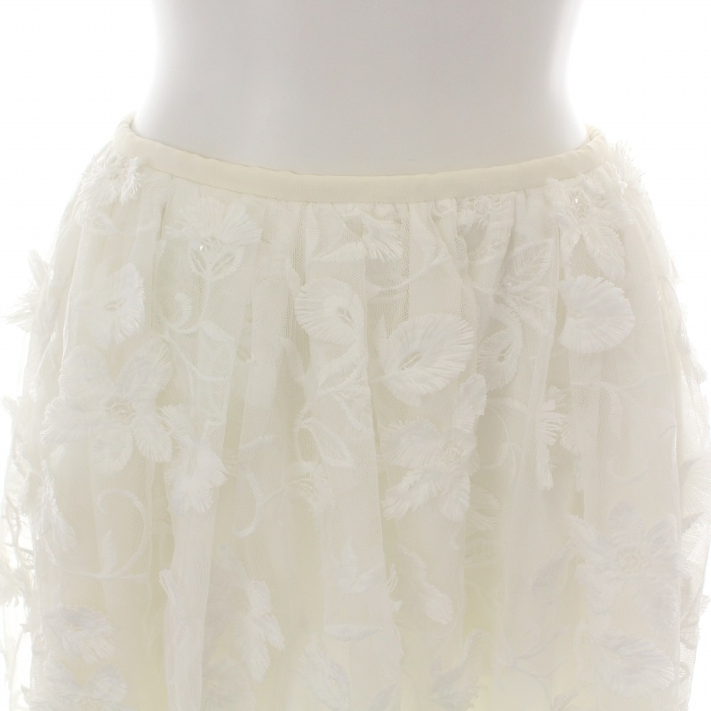 未使用品 チェスティ Chesty タグ付き 17SS フレアスカート ひざ丈  