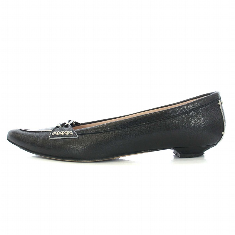 サントーニ SANTONI パンプス フラットシューズ ポインテッドトゥ 