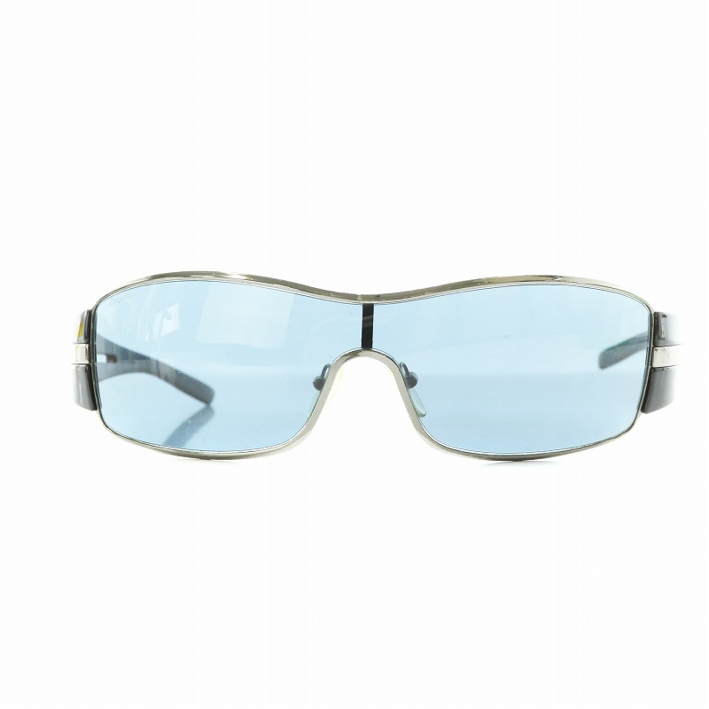 プラダ PRADA サングラス ワンレンズ 黒 ブラック 青 ブルー SPR56H