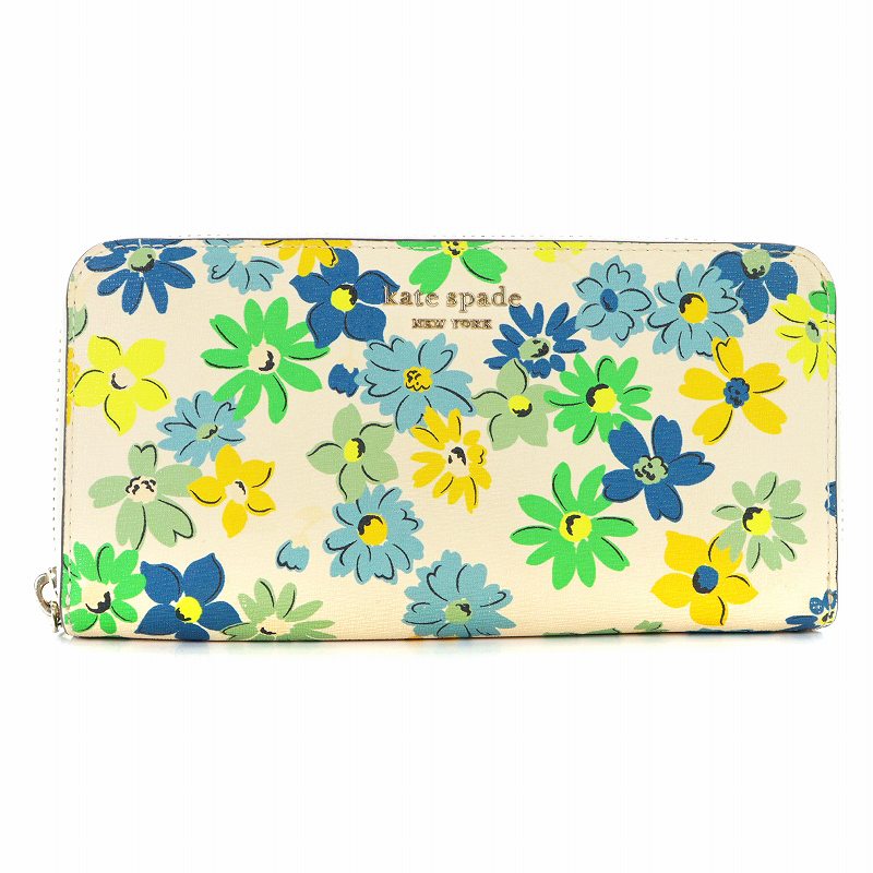 ケイトスペード KATE SPADE spencer floral medley p zip 長財布