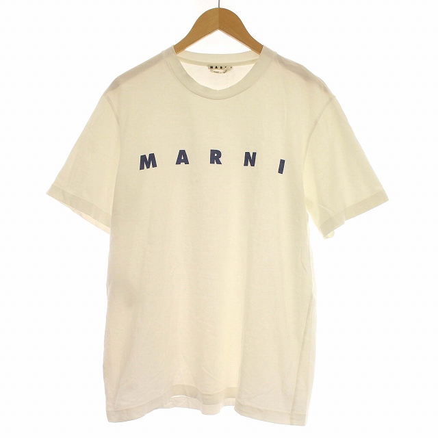 マルニ MARNI 20SS Tシャツ ロゴ プリント 半袖 カットソー 44 M