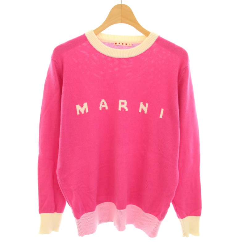 マルニ MARNI 22SS ニット セーター クルーネック 長袖 ハイゲージ  