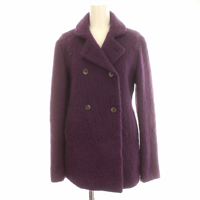ジルサンダー JIL SANDER Pコート モヘヤ混 ピーコート ダブル コート 