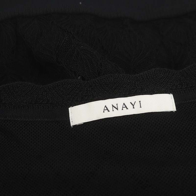 ANAYI シアーノースリーブ アナイ ANAYI 20SS ブラウス ノースリーブ レース シアー シースルー