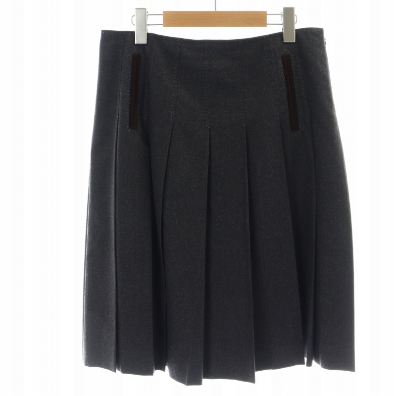 ポールスミス ブラック Paul Smith BLACK プリーツスカート フレア  