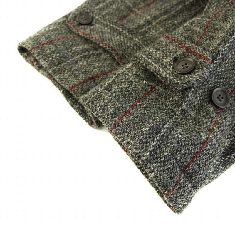 アーバンリサーチロッソ ハリスツイード チェックコート