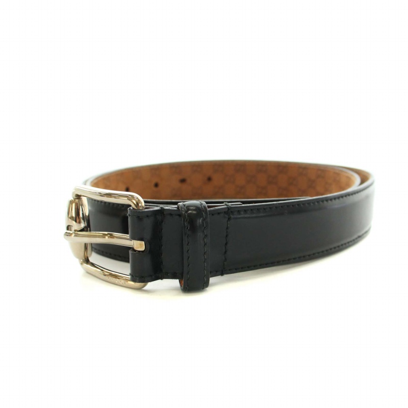 グッチ GUCCI ベルト 95・38 レザー 黒