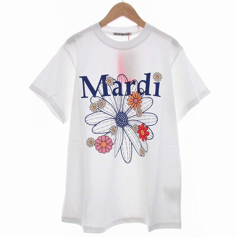 Mardi Mercredi 花柄プリント Tシャツ 半袖 Mardi Mercredi マルディメクルディ Tシャツ TSHIRT FLOWERMARDI