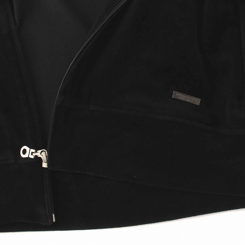 バーバリーブラックレーベル　ジップアップ　ベロア　ジャケット　ブルゾン　Mサイズ BURBERRY BLACK LABEL - バーバリーブラックレーベルベロアジップ