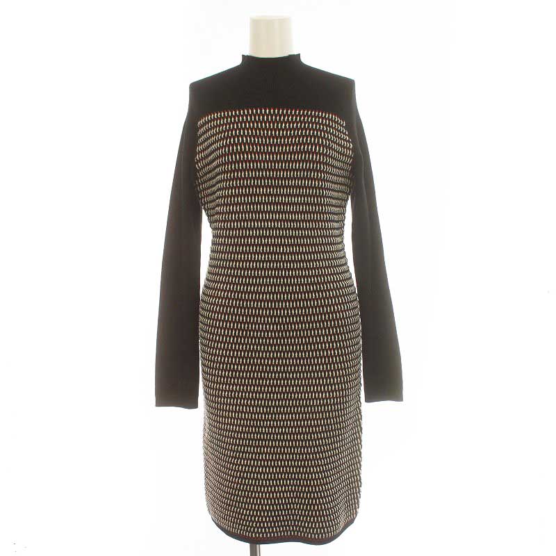 エスカーダ ESCADA SPORT タイトワンピース ひざ丈 ニット ハイネック  