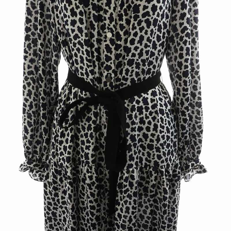 グレースクラス GRACE Class 22AW レオパードフリルシャツワンピース  