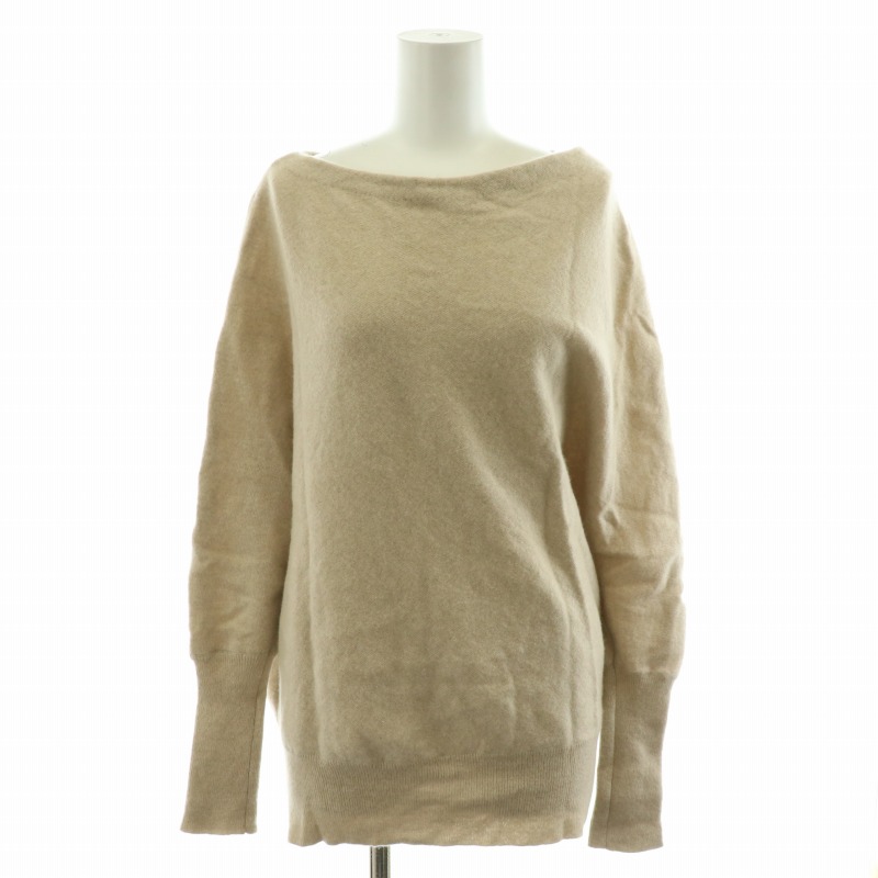 ドゥーズィエムクラス アシンメトリーニット ベージュ