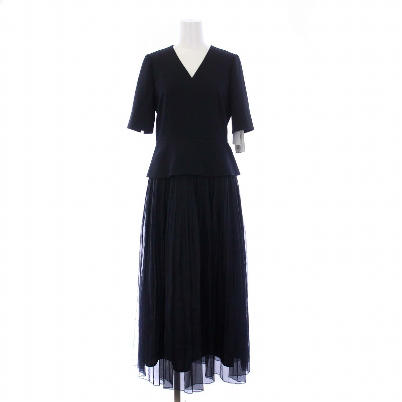 未使用】セルフォード 紺 ワンピース 36 CELFORD セルフォード Lee