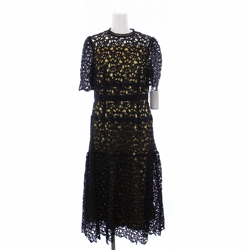 未使用品 セルフォード CELFORD 20SS ペイズリーレースワンピース 半袖  