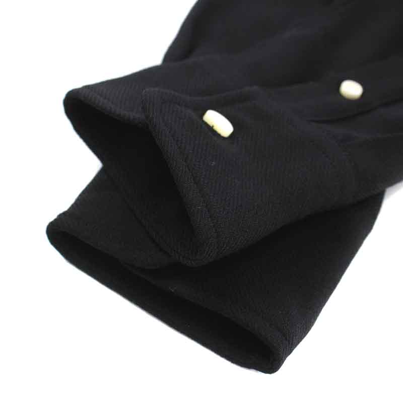 マディソンブルー＊ウール　リネン　マダムシャツ　黒　ブラック　00 MADISONBLUE - ☆新品 MADISONBLUE マディソンブルー マダムシャツ