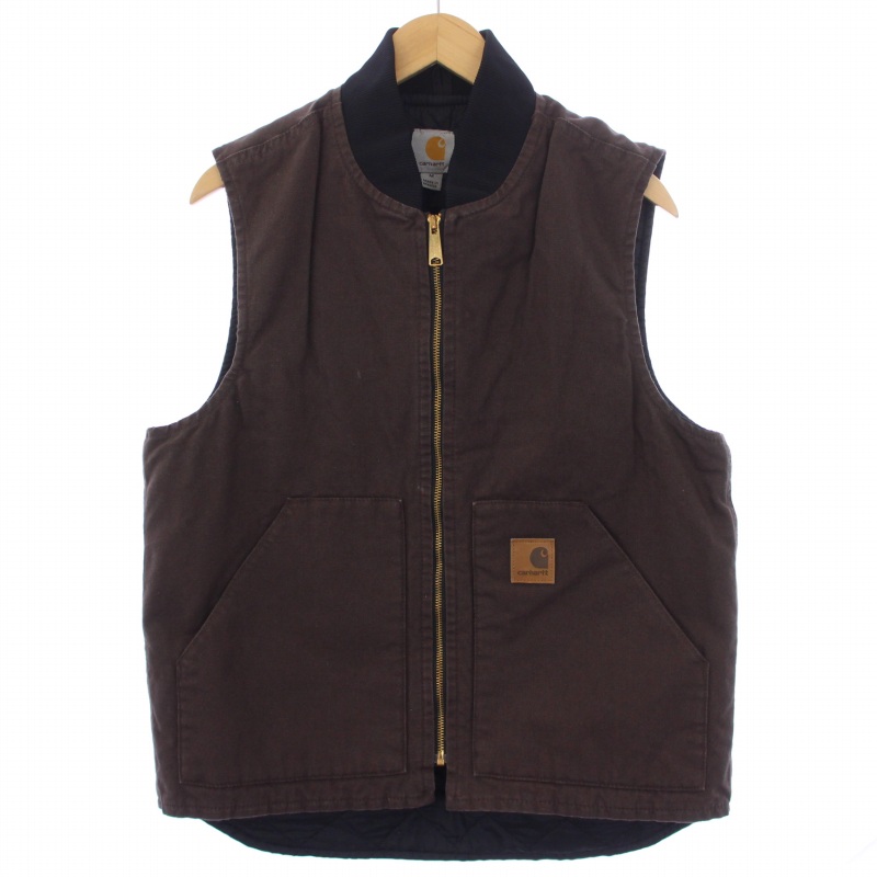 Carhartt ブラウン ジップアップベスト Carhartt WIP ジップアップ ベスト | ブラウン | FARFETCH JP Carhartt