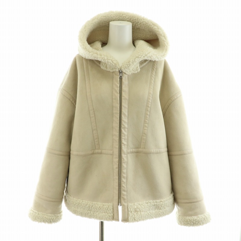 ミラオーウェン Mila Owen 18AW ムートンボアブルゾンジャケット  