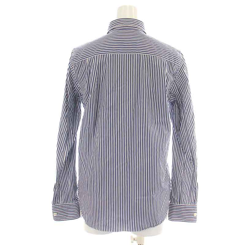 PLAY ストライプ 長袖シャツ ネイビー/ホワイト