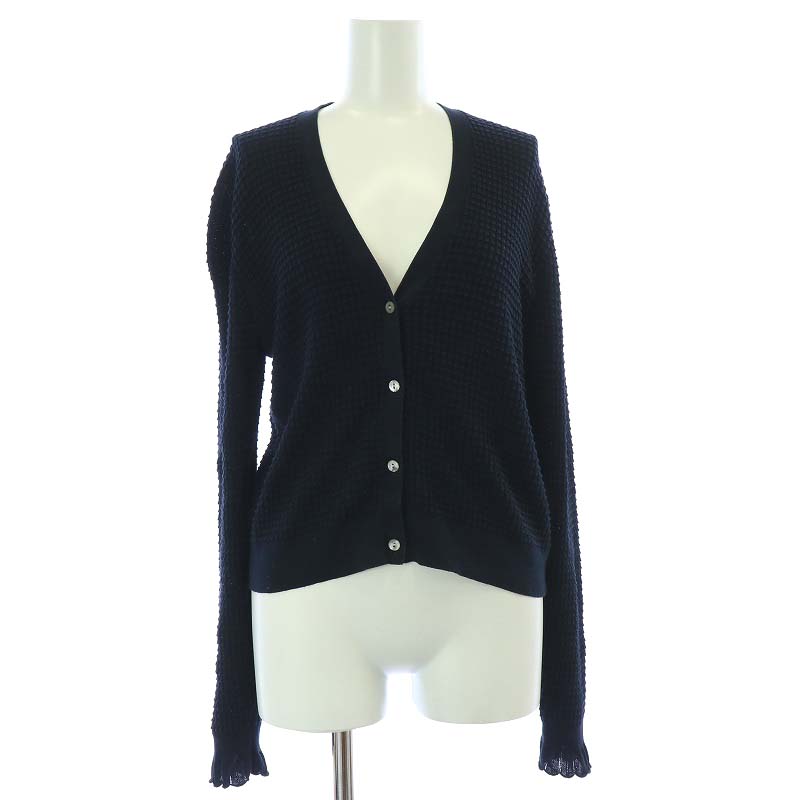 セオリー Theory 22SS bristol cotton lace trim cardi カーディガン 