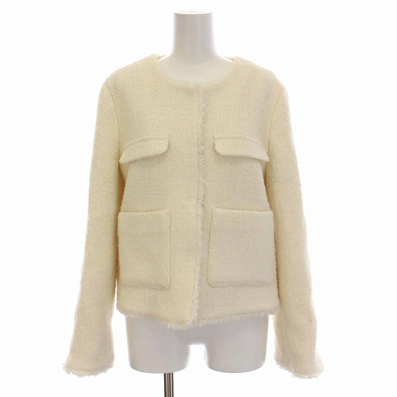リグリーム regleam FRINGE TWEED JACKET フリンジツイードジャケット 