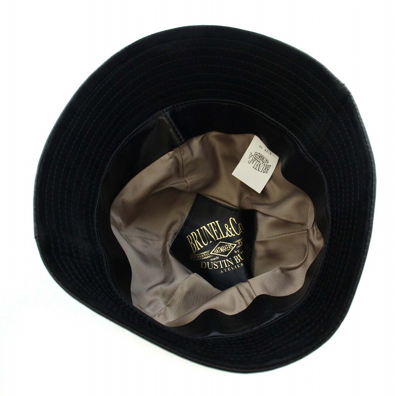 新品未使用 BRUNEL&Co. ブルーネル BS キャスケット レザー　42 8PANEL CASQUETTE 8枚ハギで少しボリューム感のあるキャスケット